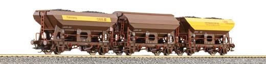Set of 3 hopper cars with load<br /><a href='images/pictures/Tillig/01496.jpg' target='_blank'>Full size image</a>
